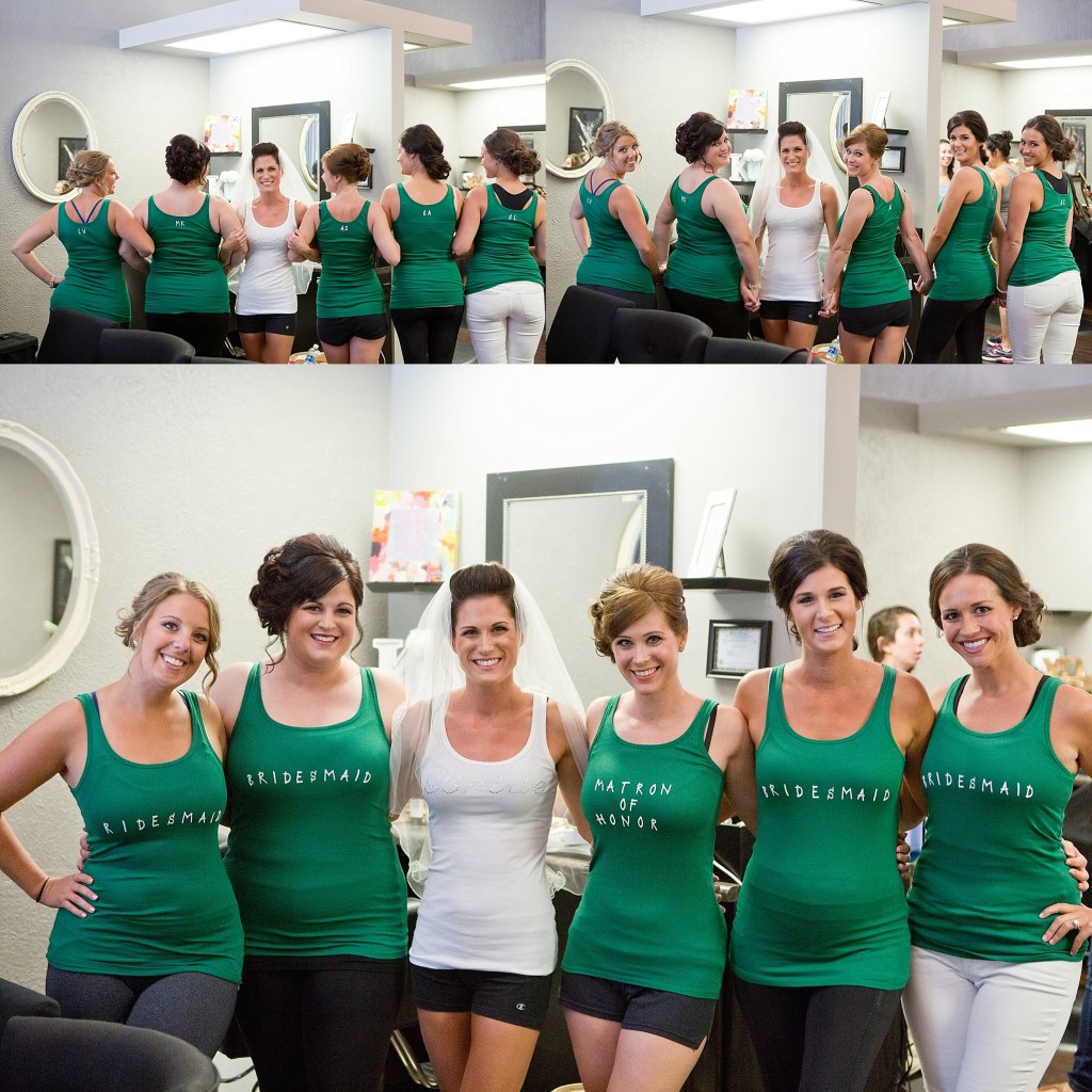 Melissa and her bridal party had their hair and makeup done by the talented ladies at Salon Seven in Metamora, IL
