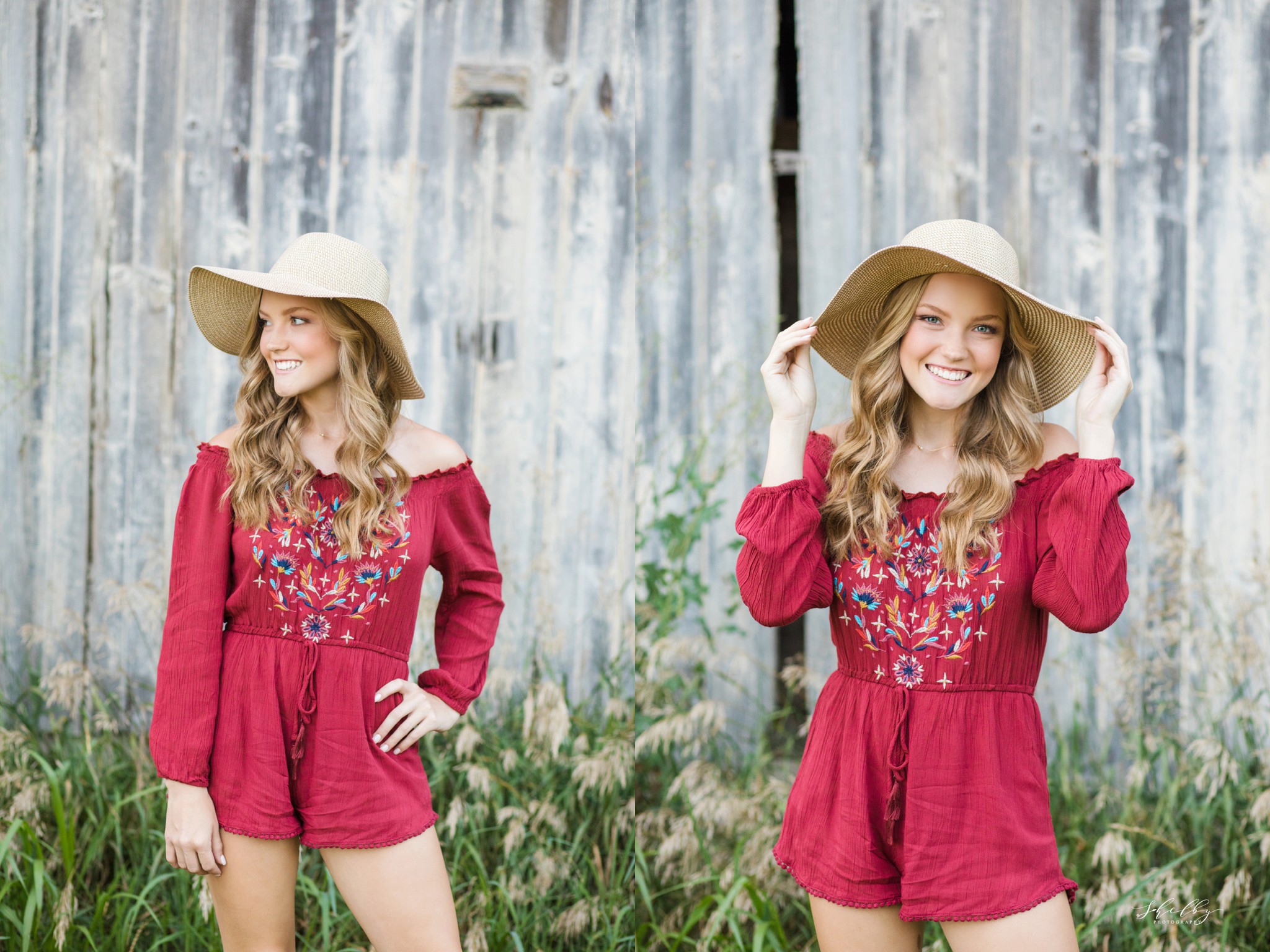 country senior pictures with hat